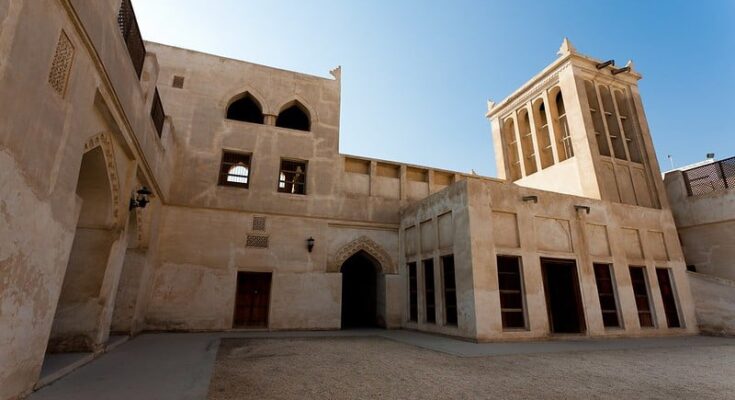 Muharraq island in Bahrain near which a 4th-century Christian building uncovered