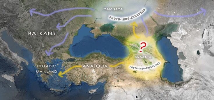 New map of Indo-europeans and proto-Greeks