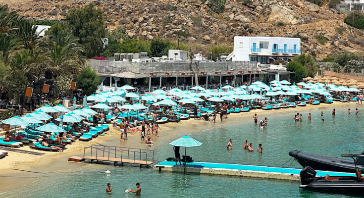 Drones over Greek beaches