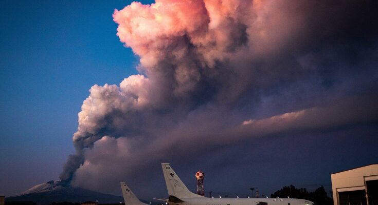 Etna volcano erupts