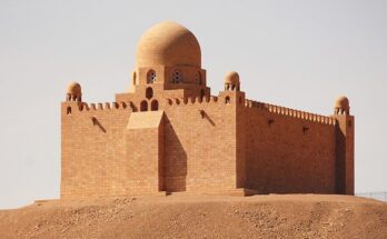 Aga Khan Mausoleum area where archaeologists found Greek and Roman family tombs