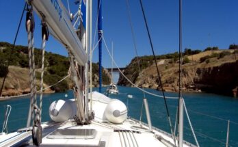 sailing Corinth Canal