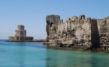 methoni koroni castles greek village seaside