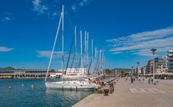 Port of Volos in Greece