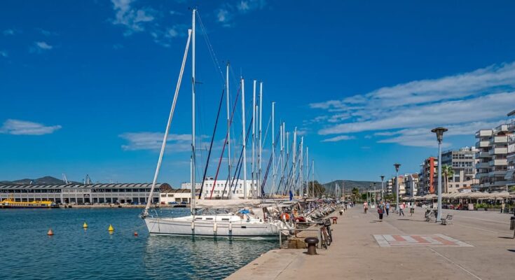 Port of Volos in Greece