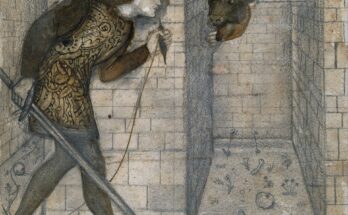 Theseus in the Minotaur’s labyrinth, Edward Burne-Jones, 1861.