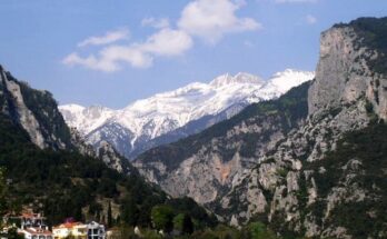 View of Mount Olympus.