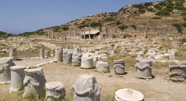 The ancient city of Knidos, one of the threatened cultural heritage sites.