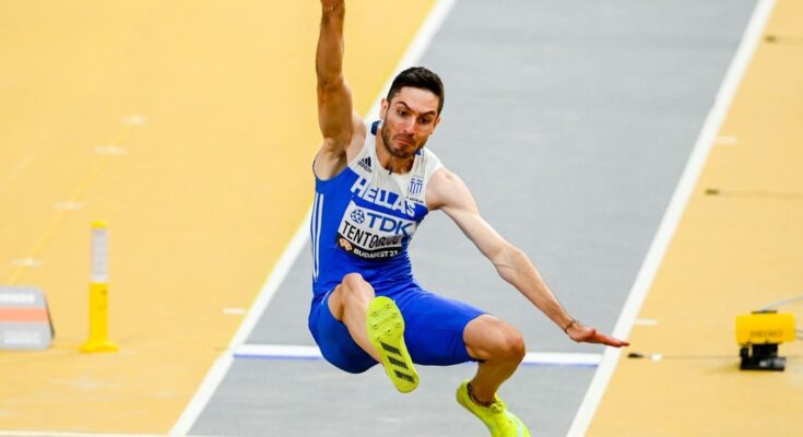 entoglou in Budapest securing the gold with a 8.52 meter jump