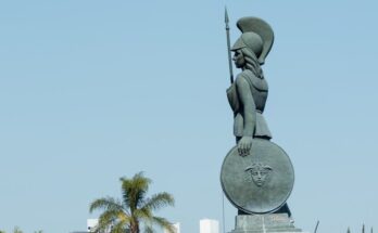 La Minerva statue in Guadalajara, Jalisco, Mexico.