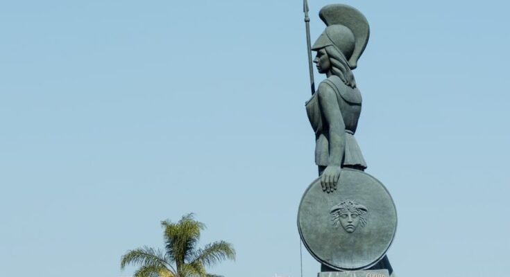 La Minerva statue in Guadalajara, Jalisco, Mexico.