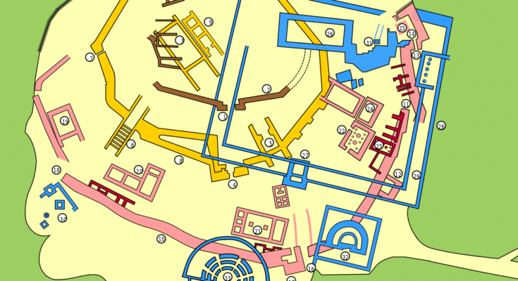 Plan of the various layers of Troy