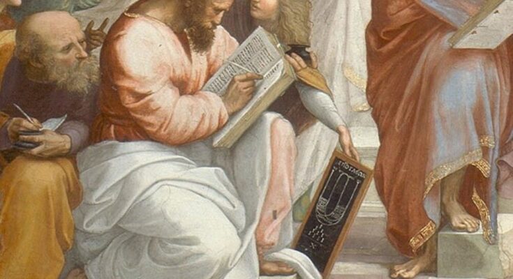 Depiction of Pythagoras from School of Athens, by Raphael, 1511