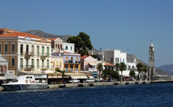 The harbour at Symi.