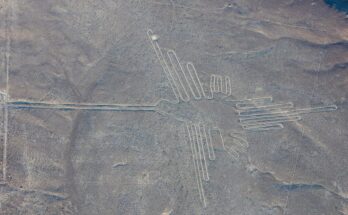 Geoglyphs in the Nazca Desert, Peru