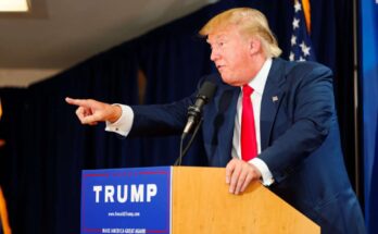 Donald Trump at the Laconia Rally in New Hampshire, 2015