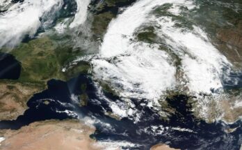 Satellite Image of Storm Boris