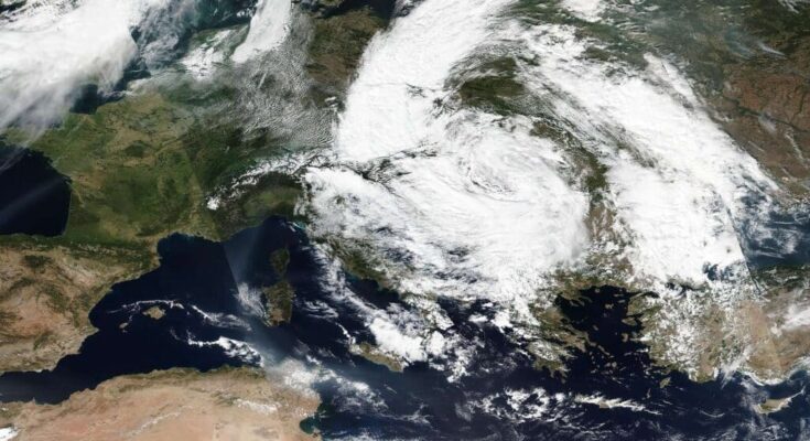 Satellite Image of Storm Boris