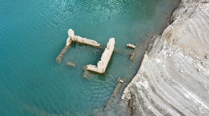 Drought in Greece Reveals Lost Village