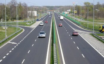 The E 75 in Bielsko-Biała, Poland