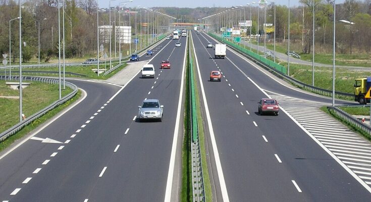 The E 75 in Bielsko-Biała, Poland