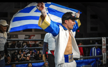 Katzourakis advances to semi-finals of OTX boxing middleweight competition.