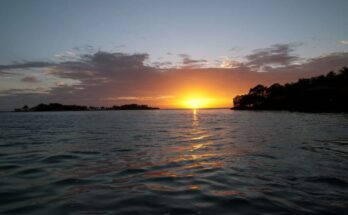 Sunset in Roatán, Honduras