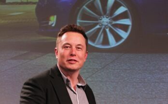 Elon Musk at a Tesla Meeting, 2015.