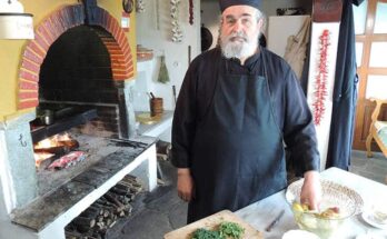 Monk Father Epiphanios holy mount Athos cuisine