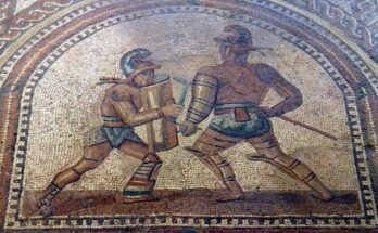 gladiators mosaic