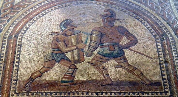 gladiators mosaic