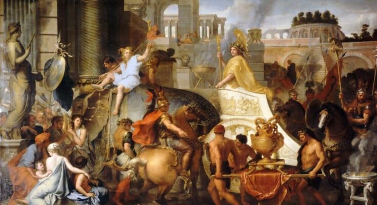 Alexander the great enters Babylon