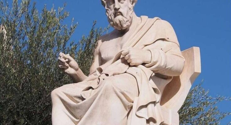 Plato statue Academy of Athens