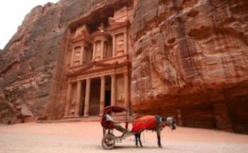 The Treasury, ancient city of Petra, Jordan.