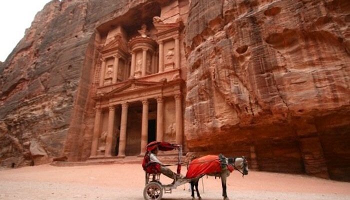 The Treasury, ancient city of Petra, Jordan.