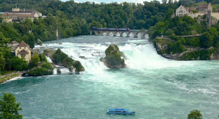 The Rhine Falls near Schaffhausen (Switzerland)