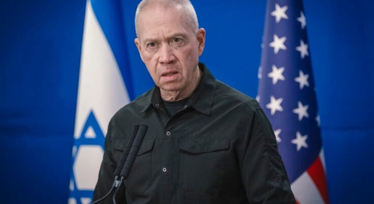 Yoav Gallant, Israel's Minister of Defense