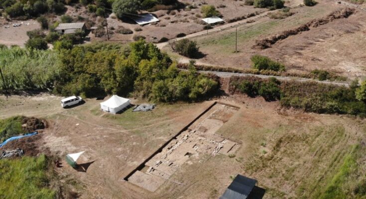 A photo of the excavation at the temple of Poseidon in Elis, Southern Greece / Credits: Greek Ministry of Culture