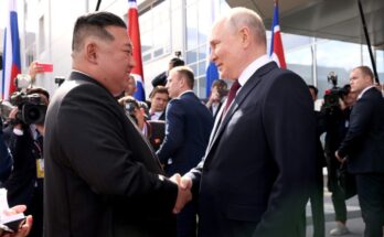 Kim Jong-un and Vladimir Putin