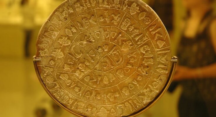 Phaistos Disk Credits: Roger Davies / CC BY 2.0