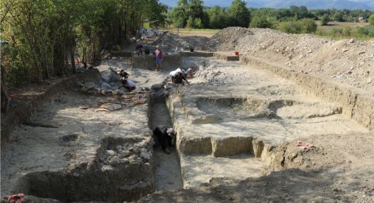 The archaeological excavation in ancient Fregellae uncovered the oldest known villa in the region