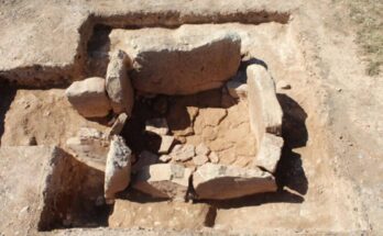 Ancient Panoría necropolis in Granada, Spain, where a significant number of female burials