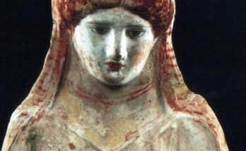 The Colorful Bust of a Sad Deity Found at Amphipolis Ancient Grave