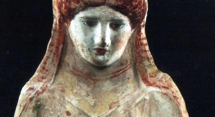 The Colorful Bust of a Sad Deity Found at Amphipolis Ancient Grave