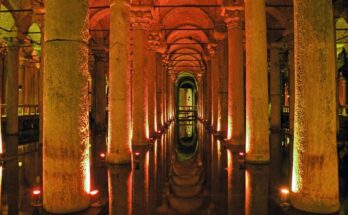 Basilica Cistern of Constantinople, today's Istanbul