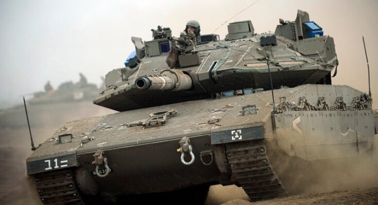 An image of a tank enters Gaza strip Credits: Israel Defense Forces / CC BY NC 2.0