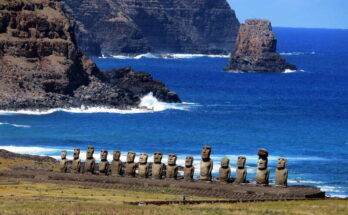 Moai statues on Easter Island