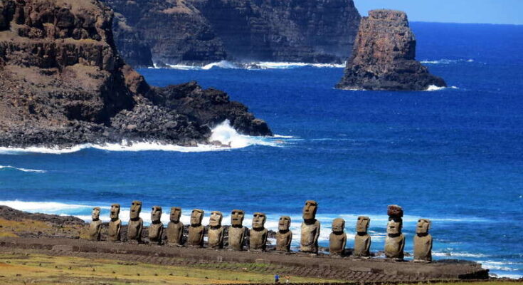 Moai statues on Easter Island