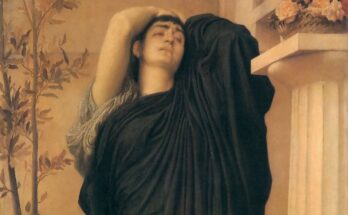 Electra at the Tomb of Agamemnon, Frederic Leighton c. 1869