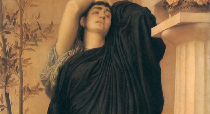 Electra at the Tomb of Agamemnon, Frederic Leighton c. 1869